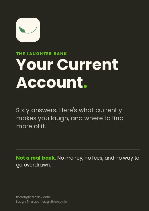 Your Current Account cover